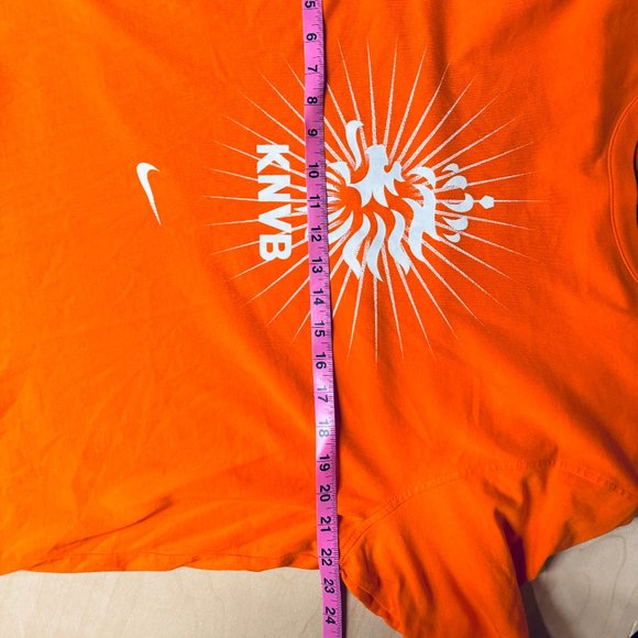 Nike KVNB Nederland Tee Men's T-Shirt Printed Orange - Size XL - Picture 8 of 8